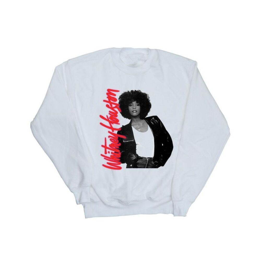 Whitney Houston Womens/Ladies Whitney Pose Sweatshirt / White